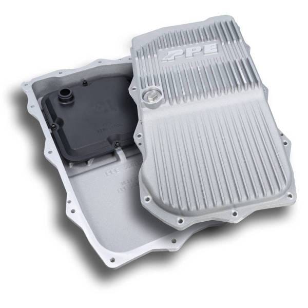 PPE Power 850RE Transmission Pan - Heavy-Duty Cast Aluminum - Jeep 3.6L Gas V6 JL/JT Wrangler 2018-2025 - Raw - 228153500