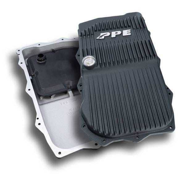 PPE Power 850RE Transmission Pan - Heavy-Duty Cast Aluminum - Jeep 3.6L Gas JL/JT Wrangler 2018-2025 - Black - 228153520