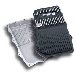PPE Power 850RE Transmission Pan - Heavy-Duty Cast Aluminum - Jeep 3.6L Gas JL/JT Wrangler 2018-2025 - Brushed - 228153510