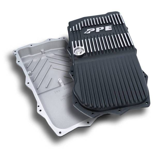 PPE Power 850RE Transmission Pan - Heavy-Duty Cast Aluminum - Jeep 3.6L Gas JL/JT Wrangler 2018-2025 - Brushed - 228153510