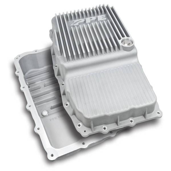 PPE Power 10L80 Deep Transmission Pan - GM 1500 V8 Gas 2019-2025 / SUV V8 Gas 2021-2025 - Black - 128051320