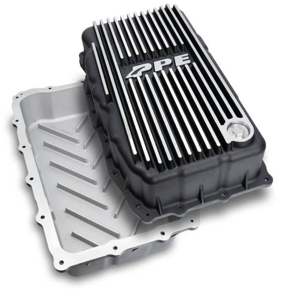 PPE Power 10L80 Deep Transmission Pan - GM 1500 3.0L Duramax 2020-2025 - Brushed - 128051110