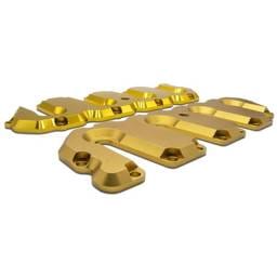 PPE Power Valve Cover Kit - Gold Matte no Pillars - GM 6.6L Duramax 2004.5-2010 - 118021423