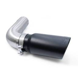 PPE Power Exhaust Tip SS 4" ID w/ 4" pipe - GM 6.6L Duramax 2014-2019 - Black - 117020120