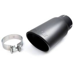 PPE Power Exhaust Tip and Clamp - 4 inch ID - Black Ceramic - 117020020