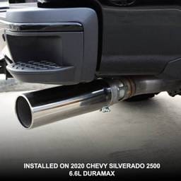 PPE Power Exhaust Tip 2.5" Inlet 11'' Overall Length - Black - 117025020