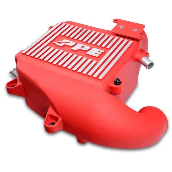 PPE Power Intercooler Kit - Air to Water - GM 3.0L Duramax 2020-2025 LM2 LZ0 - Red / Brushed Fins - 115030012 thumbnail 2
