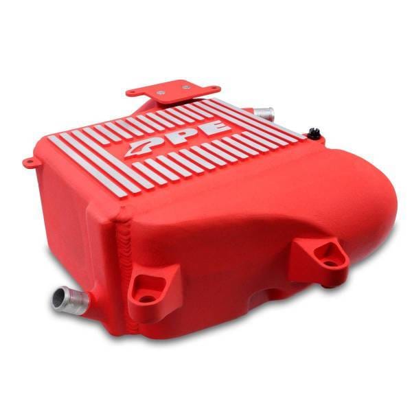PPE Power Intercooler Kit - Air to Water - GM 3.0L Duramax 2020-2025 LM2 LZ0 - Red / Brushed Fins - 115030012 thumbnail 3