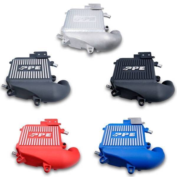 PPE Power Intercooler Kit - Air to Water - GM 3.0L Duramax 2020-2025 LM2 LZ0 - Red / Brushed Fins - 115030012 thumbnail 9