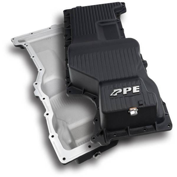 PPE Power Deep Engine Oil Pan - GM 3.0L Duramax 2020-2025 - Black - 114054020
