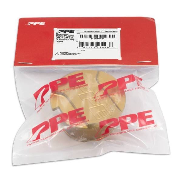 PPE Power Resonator Delete Plug - GM 6.6L Duramax 2017-2025 L5P - Gold - 115010424 thumbnail 5