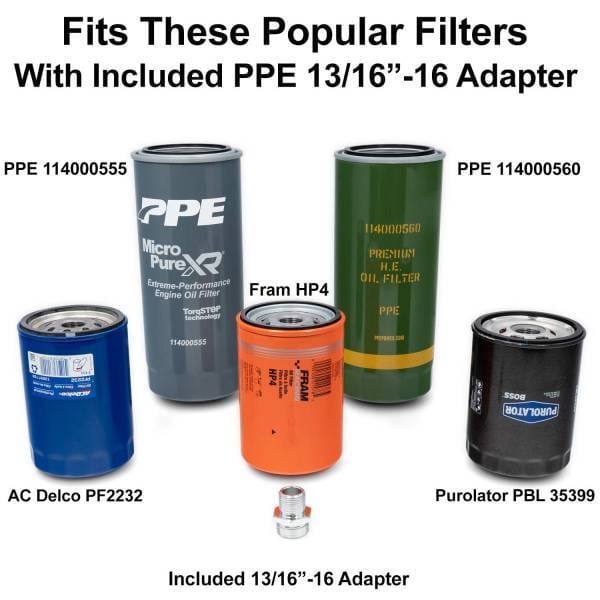 PPE Power Oil Filter Mount Aluminum Billet - 114002100 thumbnail 6