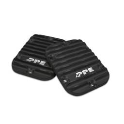 PPE Power PTO Side Plate Covers (Pair) - Cast Alum - Black - 128060020