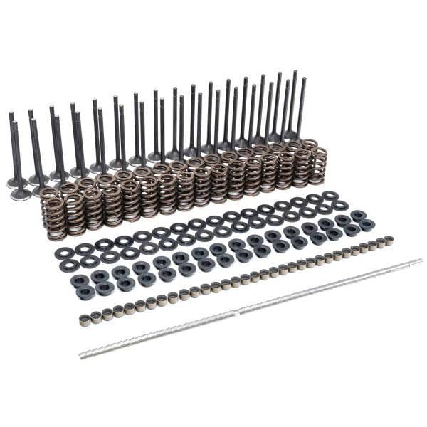 PPE Power Intake & Exhaust Valves and Conical Valve Springs (Beehive) Kit Complete - GM 6.6L Duramax 2001-2016 - 110090080
