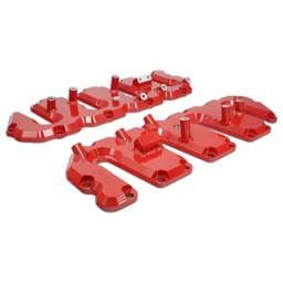 PPE Power Valve Cover Kit - Red w/ Pillars - GM 6.6L Duramax 2004.5-2010 - 118021212