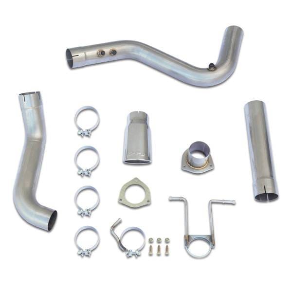 PPE Power Exhaust Kit 304 SS 4" DPF-Back w/Tip Raw/Pol 2007.5-2017 GM 6.6L Duramax - 117010350 thumbnail 2