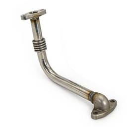 PPE Power Oil Return Pipe for Aftermarket Turbo - Tall - 304 SS - GM 6.6L Duramax 2001-2010 - 116005055