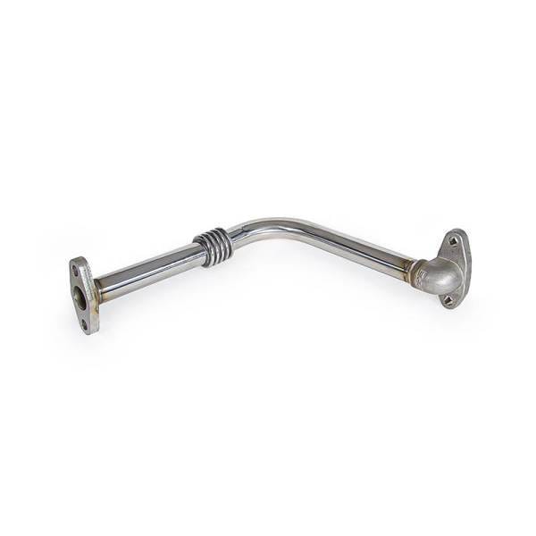 PPE Power Oil Return Pipe for Aftermarket Turbo - Short - 304 SS - GM 6.6L Duramax 2001-2010 - 116005054