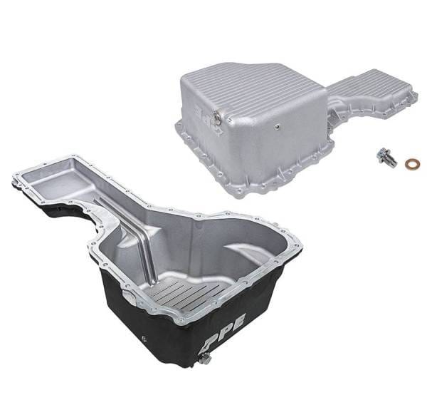 PPE Power Engine Oil Pan - GM 6.6L Duramax 2017-2019 L5P - Black - 114053020