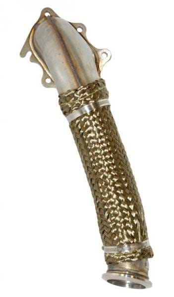 PPE Power Down Pipe - 3" 304 Stainless Steel - GM 6.6L Duramax 2500/3500 HD 2002-2004 California - 117000424