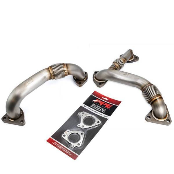 PPE Power Up-Pipe Set - GM 6.6L Duramax 2002-2004 LB7 w/EGR (For OEM Exh Man) - 116120204
