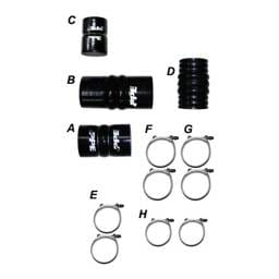 PPE Power Turbo Charge Pipes Silicone Hose Kit with Stainless Steel Clamps - GM 6.6L Duramax 2011-2016 LML - 115911114