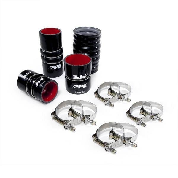 PPE Power Turbo Charge Pipes Silicone Hose Kit with Stainless Steel Clamps - GM 6.6L Duramax 2011-2016 LML - 115911114 thumbnail 2