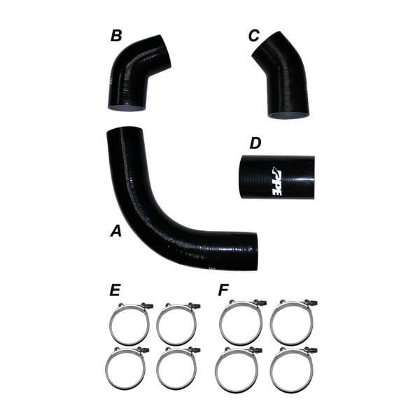 PPE Power Turbo Charge Pipes Silicone Hose Kit with Stainless Steel Clamps - GM 6.6L Duramax 2002-2004 LB7 - 115910204 thumbnail 2