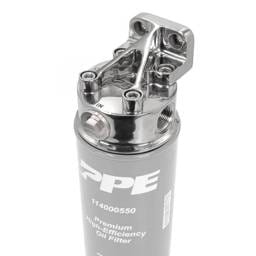 PPE Power Remote Oil Filter Mount Kit - Polished 304 Stainless Steel - 114002000