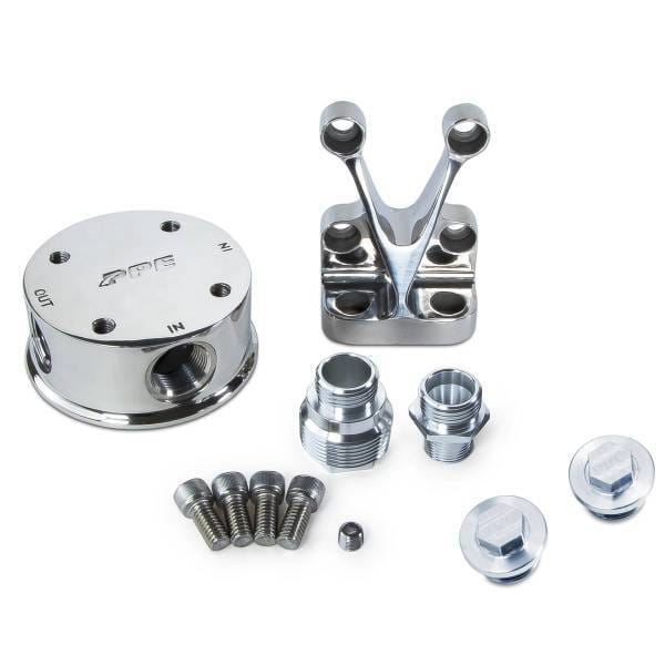 PPE Power Remote Oil Filter Mount Kit - Polished 304 Stainless Steel - 114002000 thumbnail 2