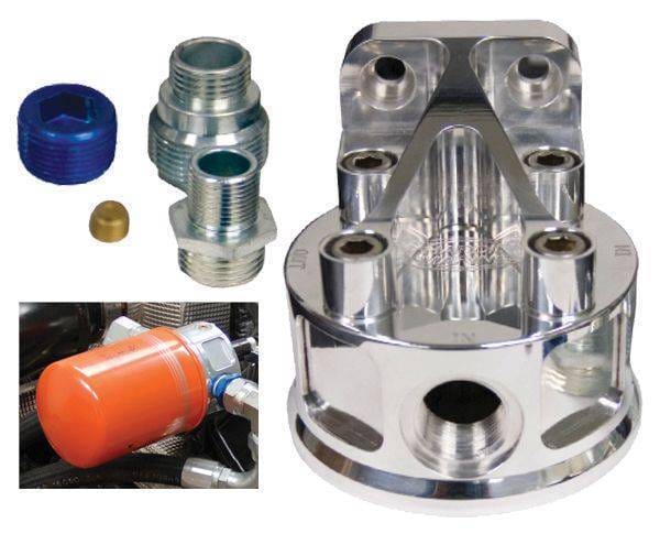 PPE Power Remote Oil Filter Mount Kit - Polished 304 Stainless Steel - 114002000 thumbnail 3