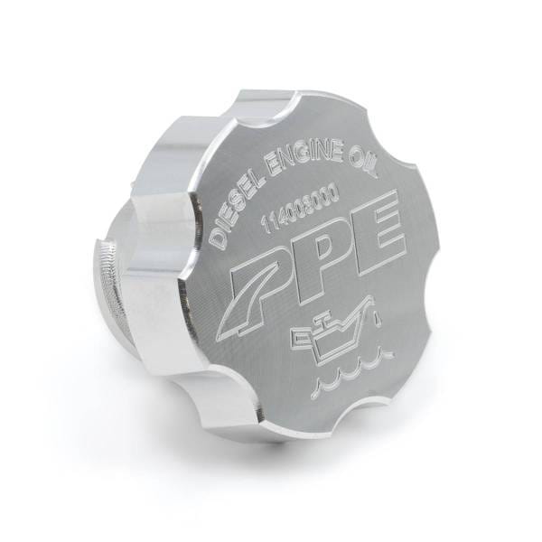 PPE Power Oil Fill Cap - Diesel Engine Oil - Billet Aluminum 2001-2016 GM 6.6L Duramax - 114003000