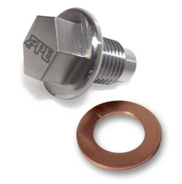 PPE Power M14-1.5 x 20mmL Magnetic Drain Plug for GM 6.6L Duramax 2001-2016 PPE and OEM Engine Oil Pan - 114052001