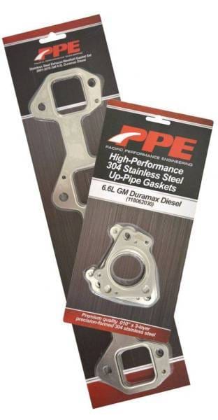 PPE Power High Flow Exhaust Manifolds and Up-Pipes Kit - 2004.5-2005 GM 6.6L LLY California Emissions - Raw - 116111400 thumbnail 2