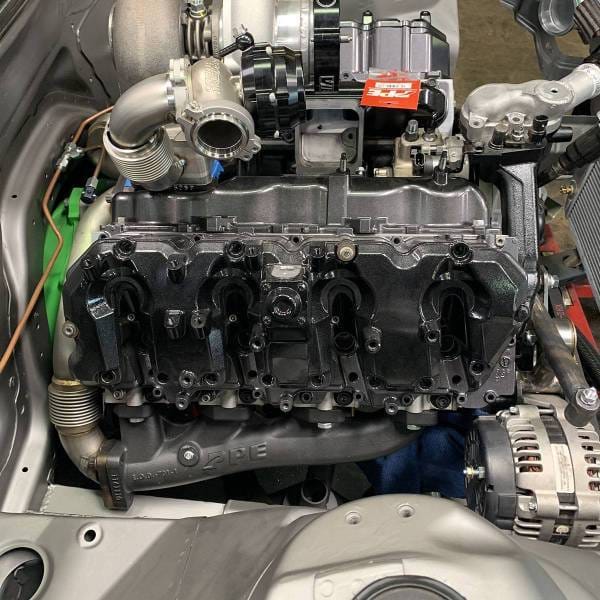 PPE Power High-Flow Exhaust Manifolds and Up-Pipes Kit - GM 6.6L Duramax 2001-2004 Federal/2001 California-Raw - 116111000 thumbnail 2