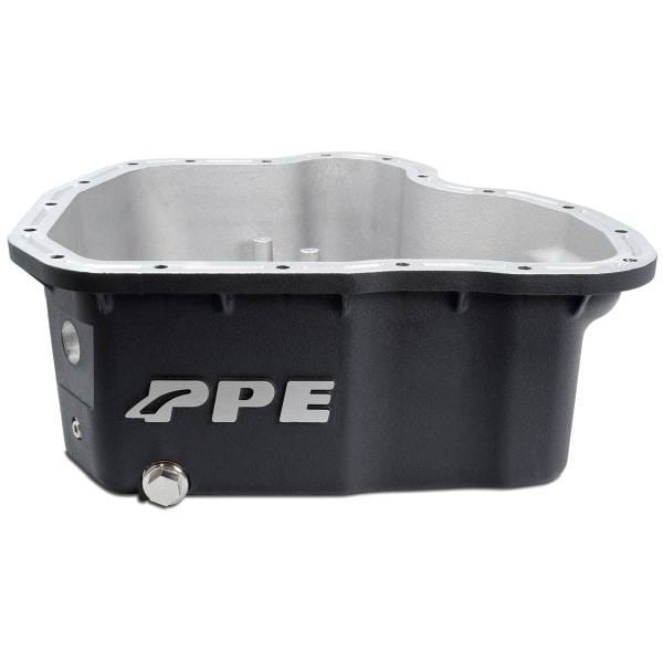 PPE Power High-Capacity Cast Aluminum Deep Engine Oil Pan - 2001-2010 GM 6.6L Duramax (17 Hole) - Black - 114052020 thumbnail 2