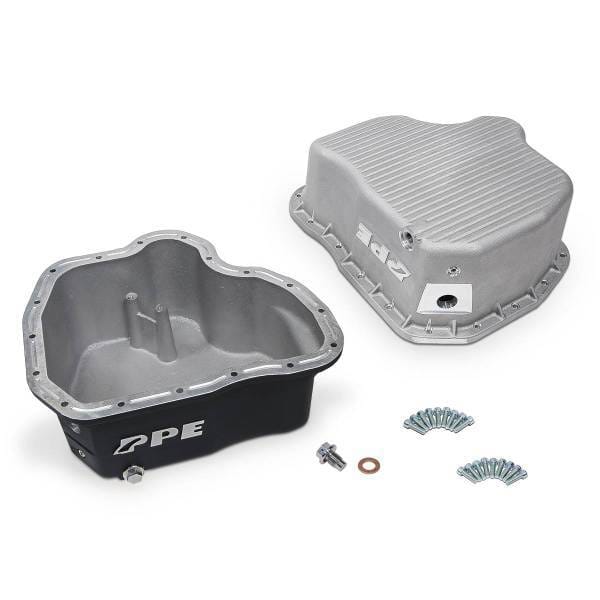 PPE Power High-Capacity Cast Aluminum Deep Engine Oil Pan - 2001-2010 GM 6.6L Duramax (17 Hole) - Black - 114052020 thumbnail 3