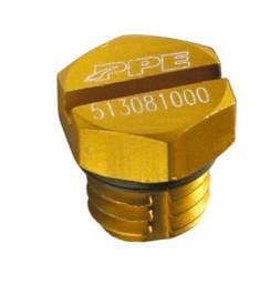 PPE Power Air Bleeder Screw - GM 2001-2016 6.6L Duramax - Yellow - 513081000