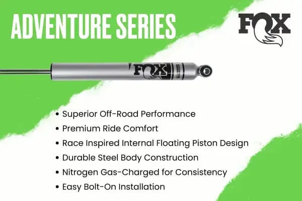 Zone Offroad 01-10 GM 2500/3500 HD 6" Suspension Lift Kit - Fox 2.0 Adventure Series Shocks - ZONC4F thumbnail 2