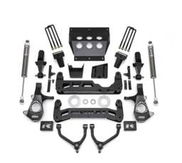 ReadyLift Big Lift Kit w/Shocks 7 in. Lift w/Upper Control Arms For Stamped Steel OE Upper Control Arms - 44-34720