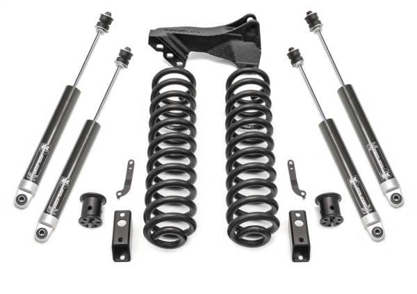 ReadyLift Coil Spring Leveling Kit 2.5 In. Coil Spring Front Lift w/Falcon 1.1 Monotube Front/Rear Shocks Front Track Bar Bracket - 46-27290
