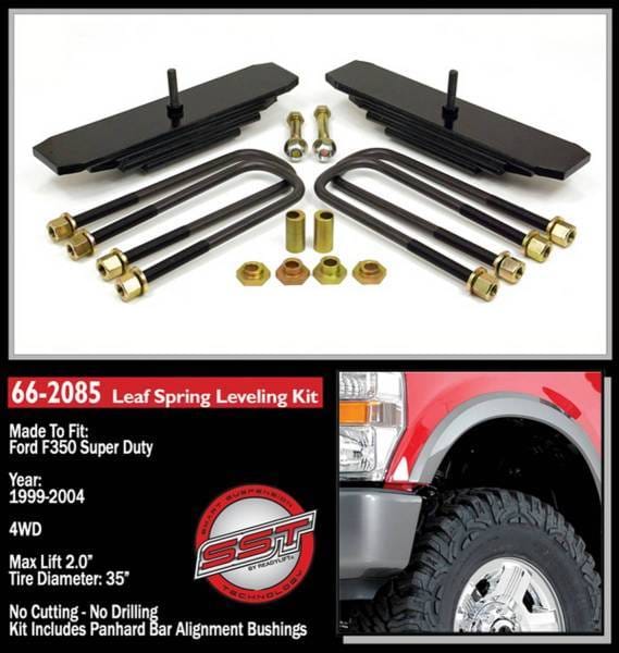 ReadyLift Front Leveling Kit 2 in. Lift w/Mini Leaf Kit/Alignment Bushings/U-Bolts/All Hardware/Allows Up To 35 in. Tire - 66-2085 thumbnail 2