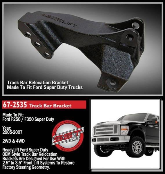 ReadyLift Track Bar Bracket Readylift OEM Type Track Bar Relocation Bracket Recommended For 2.5 in. - 3.5 in. SD Trucks - 67-2535 thumbnail 2