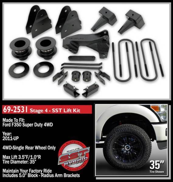 ReadyLift SST® Lift Kit 3.5 in. Front/1-3 in. Rear Lift w/Tow Package Black Finish - 69-2531 thumbnail 3