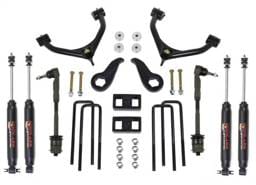 ReadyLift SST® Lift Kit w/Shocks 4 in. Front/1 in. Rear Lift w/Tubular Upper Control Arms Incl. SST3000 Shocks - 69-3511
