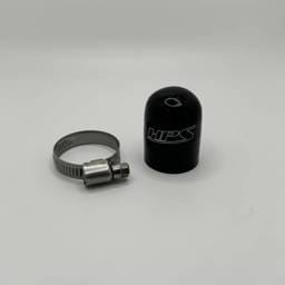 HPS High Temperature Reinforced Silicone Cap - 7/8" ID (22mm) w/ Hose Clamp