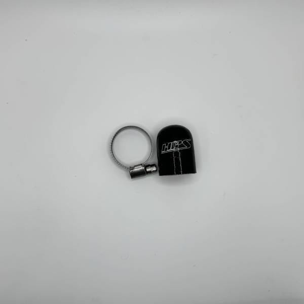HPS High Temperature Reinforced Silicone Cap - 7/8" ID (22mm) w/ Hose Clamp thumbnail 2
