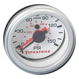 Firestone Ride-Rite White Face Dual GA Only Air Pressure Gauge - 9201