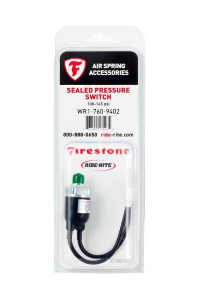 Firestone Ride-Rite SEALED PRESSURE SWITCH 110-145 PSI Gauge Set - 9402