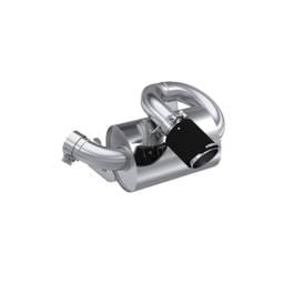 MBRP Exhaust Oval Slip-on Performance MufflerCenter OutletCF Tip - AT-9215PT
